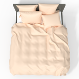 Handmade Luxurious Premium Satin Cotton Duvet Cover | Ecru