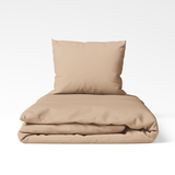 Håndlavet sengesæt i bomuld | Toasted Almond