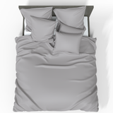 Luxurious Premium Satin 100% Cotton Fabric | Opal Gray