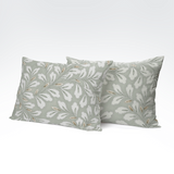 Håndlavet bomuldspudebetræk | Olive Whisper