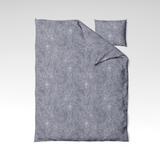 Håndlavet sengesæt i bomuld | Silver Bloom