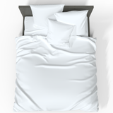 Handmade Luxurious Premium Satin Cotton Pillowcase | White