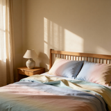 Håndlavet luksuriøst Deluxe satin bomuld sengetøjssæt | Seoul