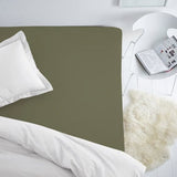 Syet PREMIUM satinlagen med elastik | Burnt olive -