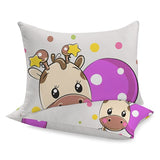 Syet pudebetræk i lærred | Giraffen -