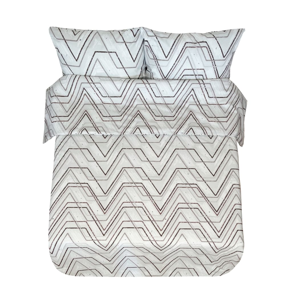 Syet sengelinnedssæt i lærred | Bangos - Syet