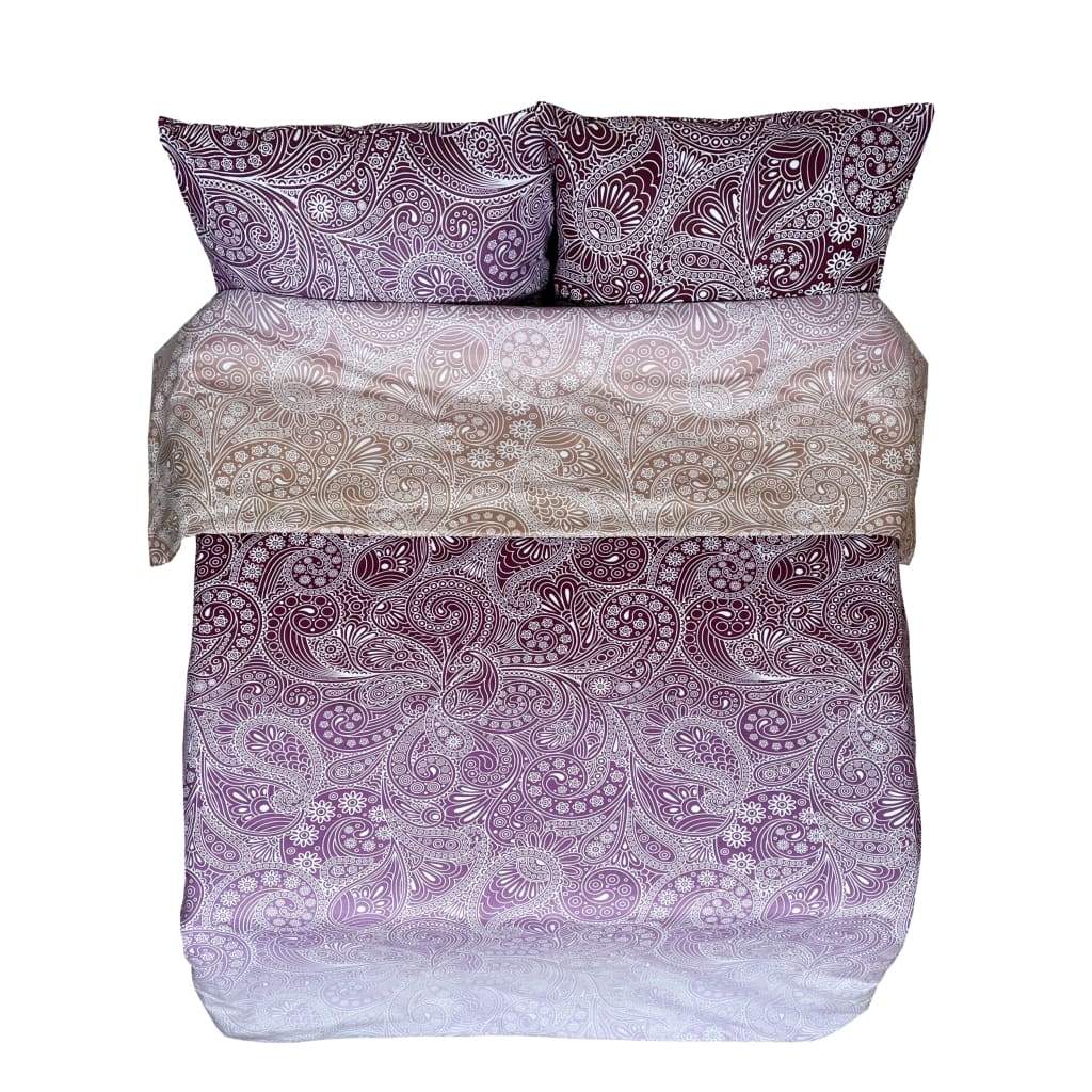 Syersyet sengesæt i lærred | Henna - Syet