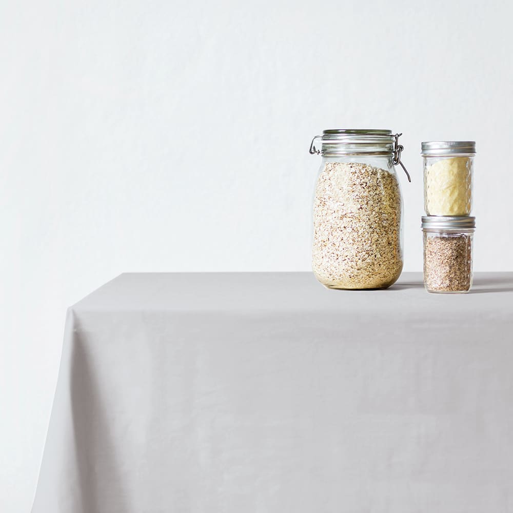 Sewn 100% cotton tablecloth | Egret - Tablecloths