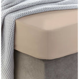 Sewn cotton fitted sheet with elastic | Frappe - Cotton fitted sheet