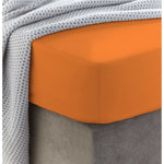 Sewn cotton fitted sheet with elastic | Orange peel - Cotton