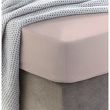 Šūta kokvilnas palags ar gumiju | Peach blush - Drobinė