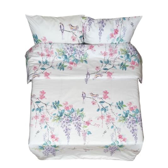 Syet bomuldssengetøjsbetræk | Birdie - Syet