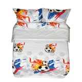 Syet bomuldssengetøjsbetræk | Football - Syet