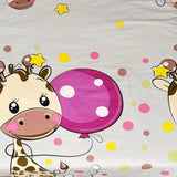 Syet bomuldssengetøjsbetræk | Giraffen -