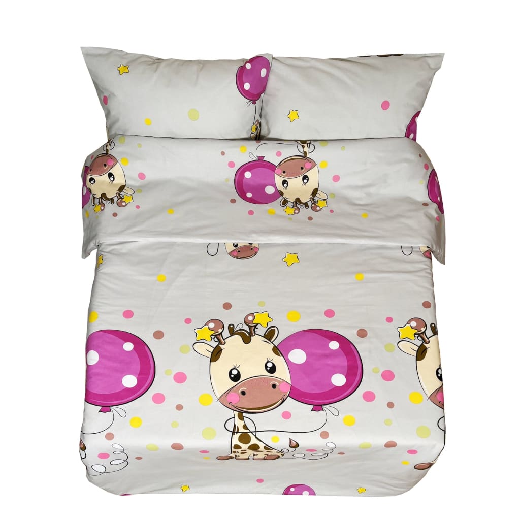 Syet bomuldssengetøjsbetræk | Giraffen -