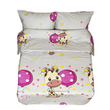 Syet bomuldssengetøjsbetræk | Giraffen -