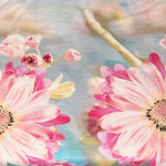 Syet sengelinned sengesæt i lærred | Gerbera - Syet