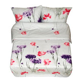 Syet sengsæt i lærredsstof | Markblomster -